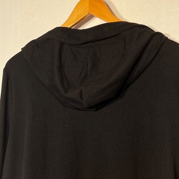 Ranlege Kissy Lips Large Black Long Sleeve Hood Lips Skull Pullover Fatal Kiss - Picture 8 of 15